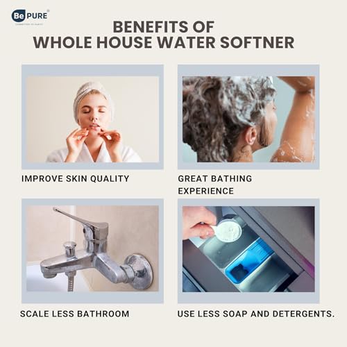 Image of Bepure A28 Water Softener for Home | Whole House Water Softener | 95% Hardness reduction | Automatic Regeneration