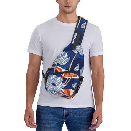 Bolso cruzado con estampado floral MyPiky para senderismo unisex miniatura 7