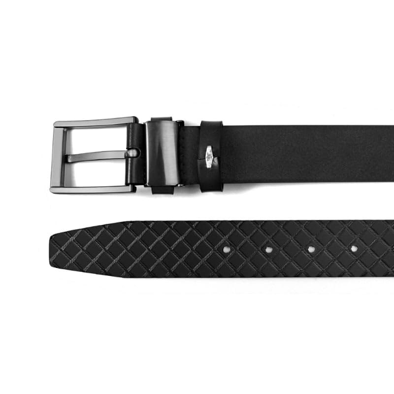 Men Belt 2Pack – Genuine Leather Belt for Men Dress Casual Golf Jeans 1.25",3