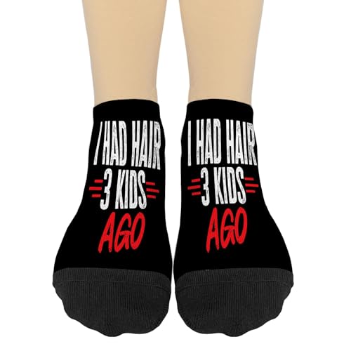 I Had Hair 3 Kidss Ago Athletic Socks Kawaii Sock