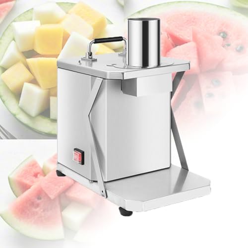 TAOHONGLIU Procesador de Alimentos eléctrico para Frutas y Verduras, picadora Profesional de 200 W con moldes de 6 mm, 8 mm, 10 mm, 12 mm y 15 mm, picadora de Verduras eficiente.,10mm