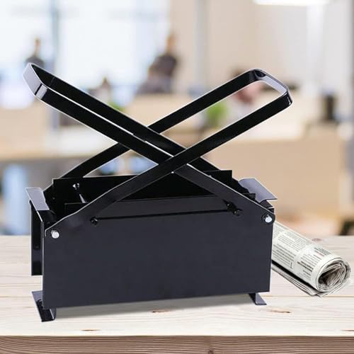 Newspaper Briquette Maker, Manual Paper Log Brick Briquette Machine, Fuel Block Paper Press Tool, Easy To Disassemble&clean, Save Resources, Durable and Environmentally Friendly, for Home Outdoor Use
