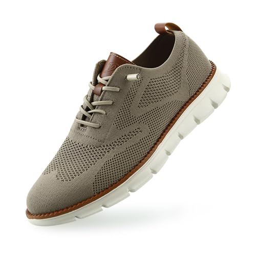 Men's Mesh Casual Sneakers Dress Oxfords Business Versatile Walking Tennis Shoes