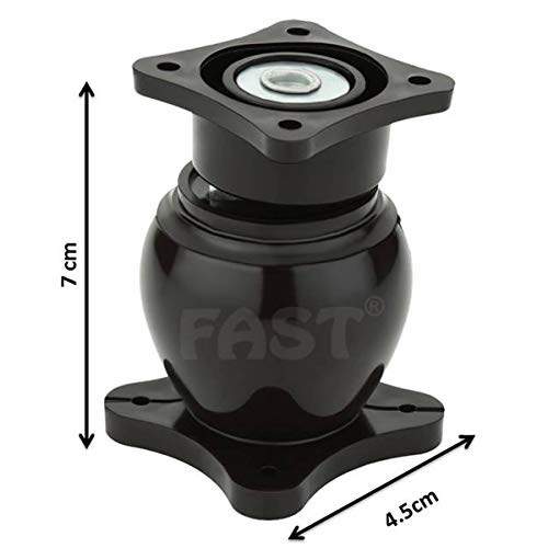 Image of FAST DM02P Heavy Wall Mounted Magnetic Door Stopper Catcher 5 Number Size for Doors Stop 4pcs (Brown)