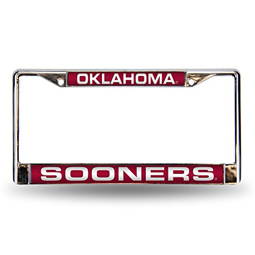 Rico Industries NCAA Oklahoma Sooners Red Chrome Laser License Frame 12