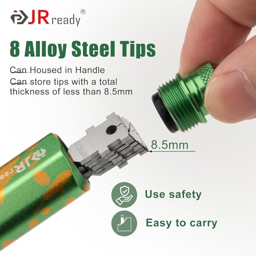 Image of JRready ST5355 Terminal Removal Tool Kit - Universal Vehicle Wire Harness Depinning Tool Pin Removal Tool, for Tyco JPT MCP MCON MQS, Sumitomo, Delphi, Molex Pin Extractor, with 16Pcs Replacement Tips