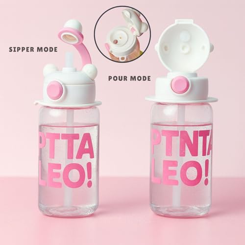 Image of Veejet Joyland Kids Water Bottle - Sipper Water Bottle for Kids - Water Bottle for School - Water bottle for Girls and Boys, BPA-Free, Spill-Proof, Perfect for School and Play - 620 ML (White)