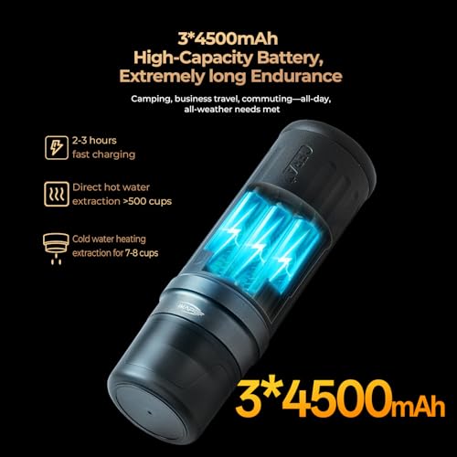 Image of IKAPE New KAPO K2 Portable Espresso Machine with Bluetooth App Connection and 51mm Bottomless Basket, 20 Bar Pressure Coffee Maker for Home and Travel