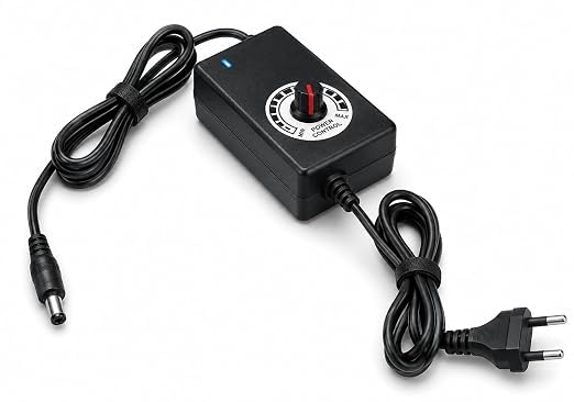 Electronic Crops Adjustable DC 3V-12V 2A Power Adapter, AC 100-240V 50/60Hz Input, Variable Voltage Power Supply with Rotary Knob, 5.5mm Cable for DC Motor, LED Strip, CCTV Camera & DIY Electronics-image-12