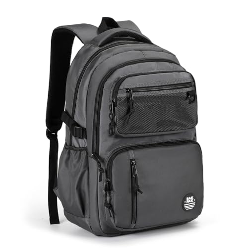 Mochila Masculina Reforçada Notebook Escolar Juvenil Adulta (Cinza)
