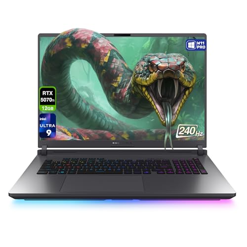 Image of ASUS ROG Strix G18 Gaming Laptop, Intel Ultra 9-275HX, 32 GB DDR5 RAM, 4 TB PCIe SSD, 18 inch 2.5K (2560x1600) 240Hz Nebula Display, N-vidia G-Force RTX 5070Ti, 4-Zone RGB Keyboard, W11 Pro, Eclipse Gray
