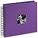 Produktbild Hama Fotoalbum 28x24 cm (Spiral-Album mit 50 schwarzen Seiten, Fotobuch mit Pergamin-Trennblättern, Album zum Einkleben und Selbstgestalten) lila
