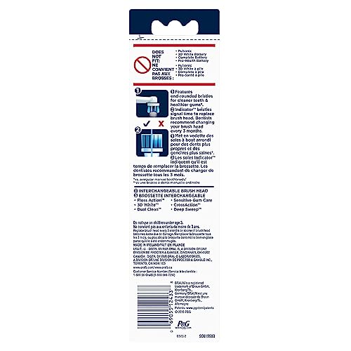 Oral-B Precision Clean Replacement Brush Heads for an Oral-B Electric Toothbrush, Pack of 2 - Thumbnail 3