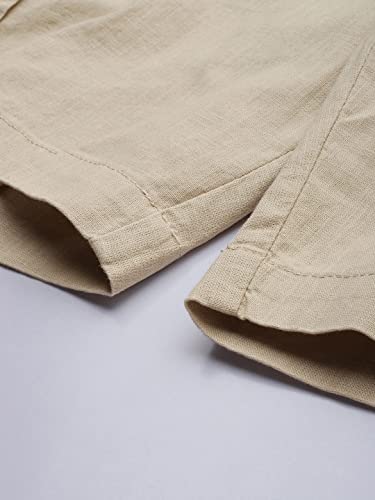 Image of The Indian Garage Co Men Slim Fit Solid Mid-Rise Cargo Shorts