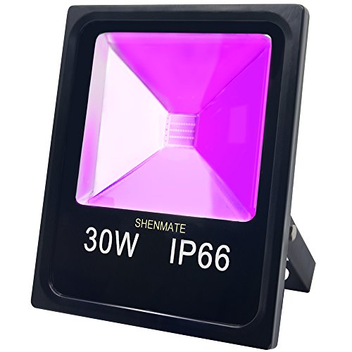 Outdoor Black Light, SHENMATE 30W UV Flood Light IP66 Waterproof