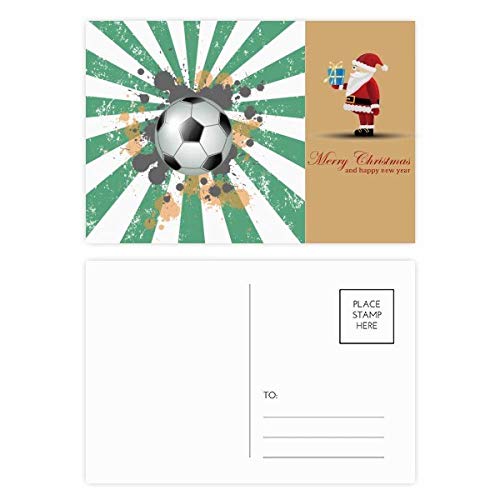 Cartes postales football Père Noël lot de 20 pour correspondances de fin d'année