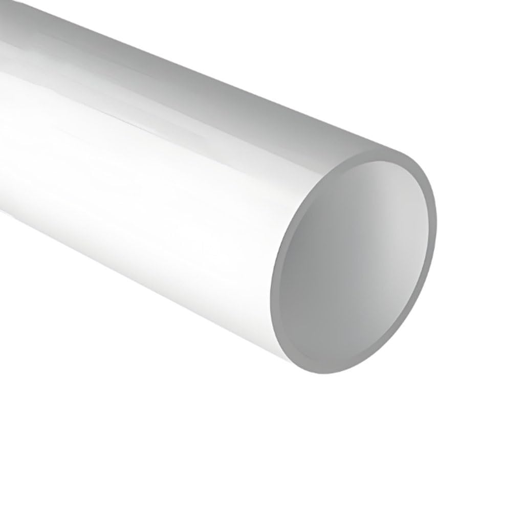 Tubo redondo rígido de PVC, Tubo redondo rígido de plástico drenaje PVC duro blanco 1 metro 20/25/32/40 mm