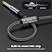 MOSWAG 3.3FT USB to 6.35 Audio Cable, USB to 1/4“ Guitar Cable with Recording Function for Guitar, Bass, Amplifier, Speakers (NOT for Xbox/RockSmith)