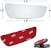 Verivue 3.5-Inch Rectangular Blind Spot Mirrors for Cars, Universal Fit, HD Convex Wide Angle, Stick-On Frameless Design, Adjustable Blindspot Mirror for Car Side Mirrors, 2-Pack