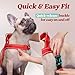 rabbitgoo Dog Harness No Pull, Quick Fit for Small Dogs with Soft Padded Handle, Chest Adjustable Reflective Pet Vest, No Choke Escape Proof for Walking Training, Red M