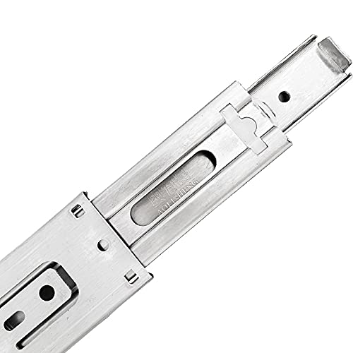 Glissière de tiroir en acier inoxydable à 3 sections coulisse d'armoire - 4