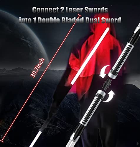 Beyondtrade Light Swords For Kids, Double Bladed Light Sabers Toy With Sounds (Motion Sensitive) – 4 Colors - 26"" – Perfect For Party – Xmas Presents (2 Pack) #TOP1