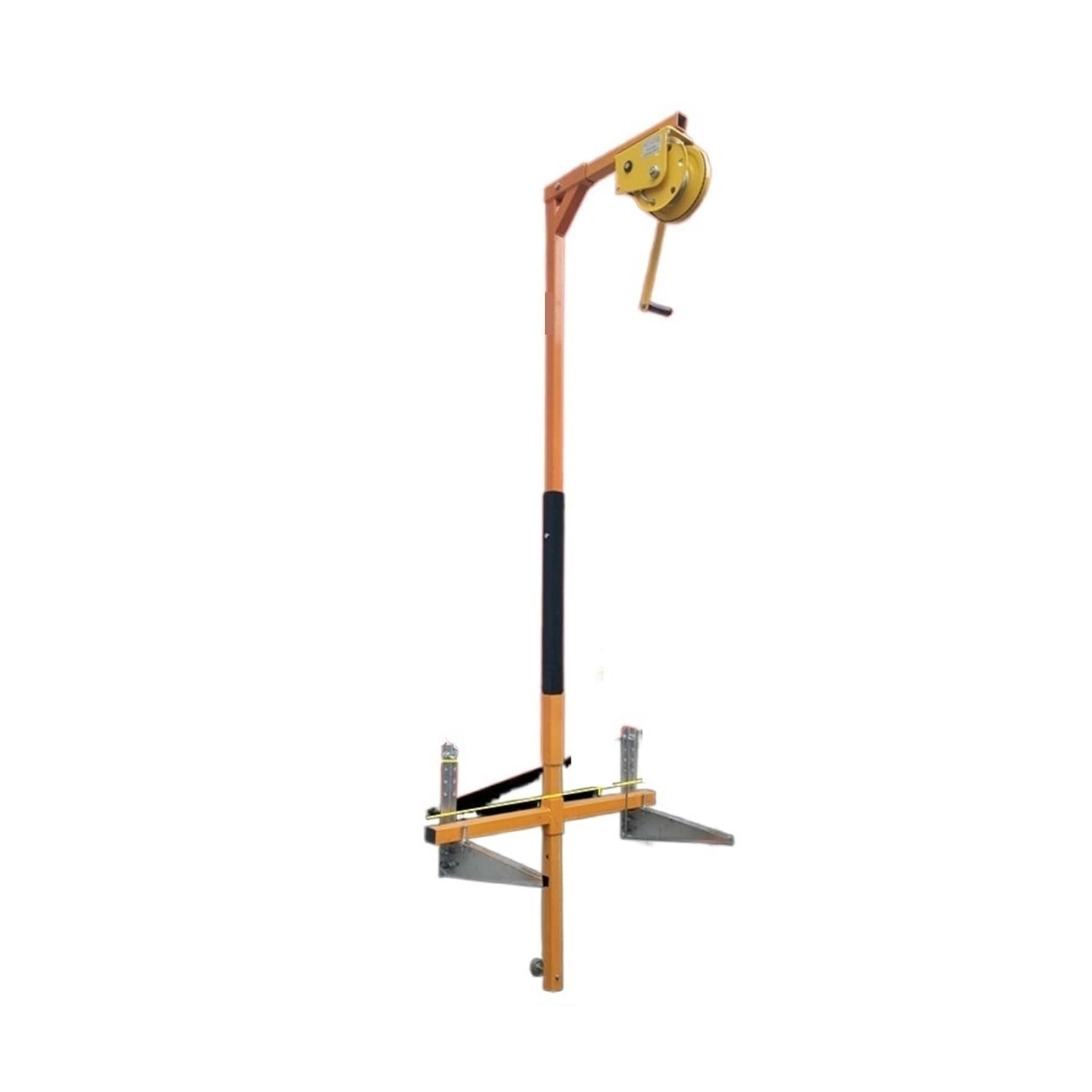 IEOWY Air Conditioner Outdoor Unit Installation Hoist Bracket, Lifting Hoist for High-altitude Installation YIJIAN(1-5hp reinforced+1800lb 30m winch)