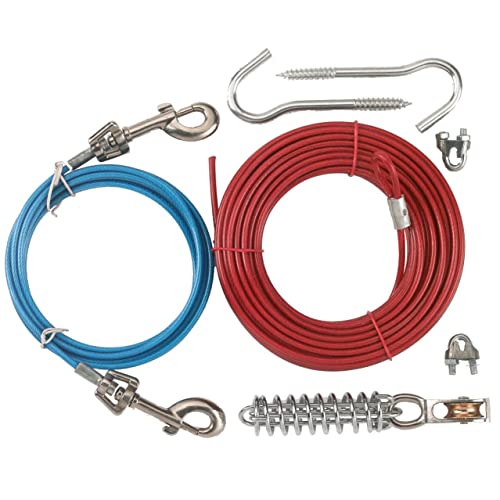 Kerbl Pet Set Gartenleine, Laufleine 15m + Führleine 3m + Zugentlastung