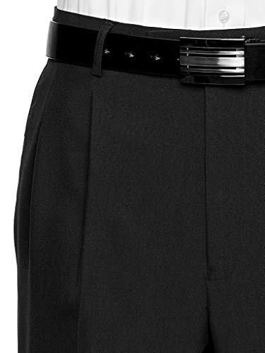RGM Men's Work to Weekend Pleated Front Dress Pant Finished Hem with No Cuff2