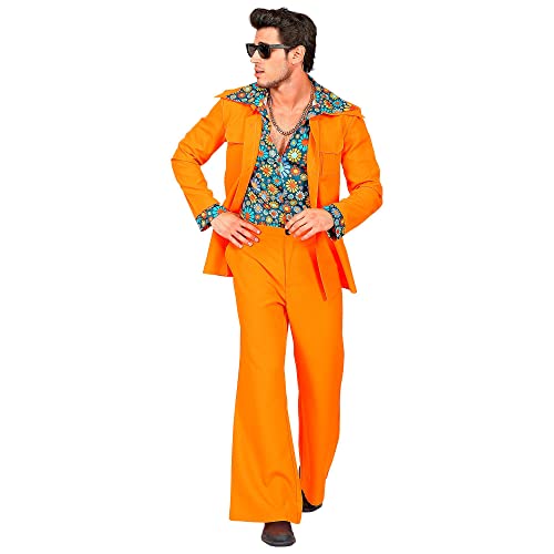 W WIDMANN MILANO Party Fashion - Fato de disco dos anos 70, casaco com camisa, calças, fato, disfarces