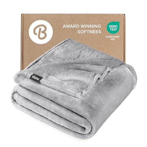 Bare Home Fleece Blanket - Throw/Travel - Ultra-Soft Lightweight for