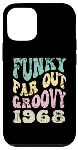 Carcasa para iPhone 15 Funky Far Out Groovy 1968 - Diseño retro de aniversario de cumpleaños
