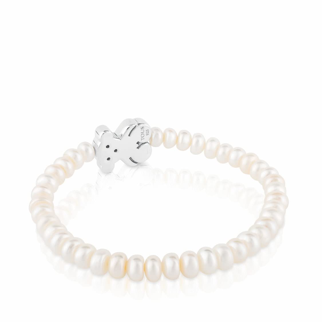 TOUS Braccialetto di perle da donna con motivo a orso in argento sterling elegante e versatile collezione Sweet Dolls