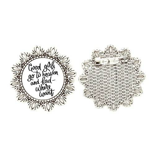 Broche de plata para ropa que no daña tejidos con flores decorativas