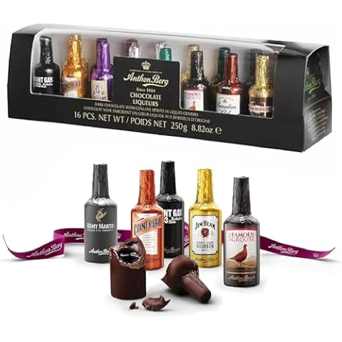 Liqueur Chocolates Gift Box - 16 Assorted Bottles Cover