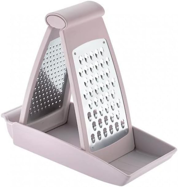 Smart Grater, Graters for Kitchen, Garlic Mincer Tool and Vegetable Peeler (Black)