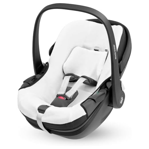 Maxi-Cosi Funda De Verano De Algodón Orgánico Para Pebble 360, Funda Para Silla De Coche De Bebé, Material Transpirable Y Absorbente De Humedad, Algodón Sostenible, Blanco Natural