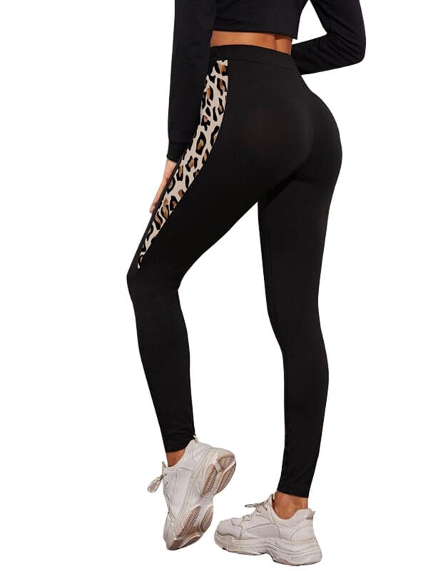Image of DTR FASHION Women's Black Stretchable Cotton Blend Casual Jegging