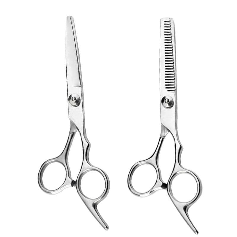 2 PCS Dog Grooming Scissors, Basic Dog Hair Cutting Scissors and Hair Thinning Shears Set, Home Grooming Kit for Pets-image-25