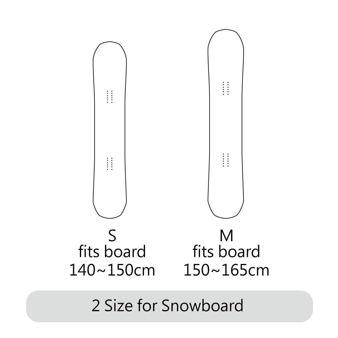 MONS Housse de protection souple pour snowboard, rentre dans un sac de rangement, protection de transport / housse entière (S)