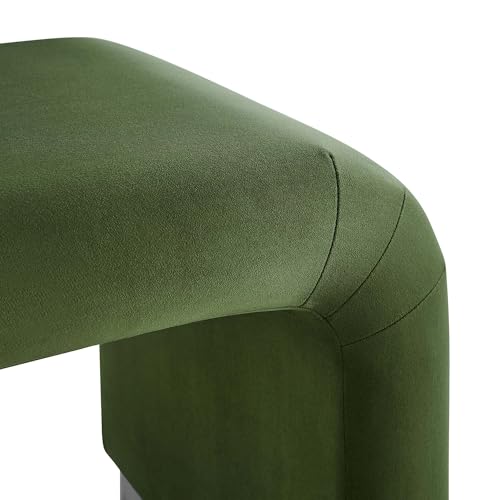 Modway EEI-6733-BLK-MOS Koda Performance Velvet Waterfall Stool, Black Moss Green by Modway - Used condition - Image 6