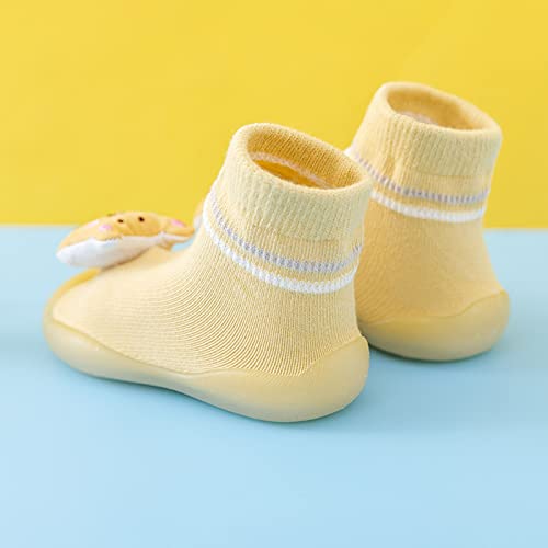 Shoes for Girls, 0-3 Years Infant Boys Girls Cute Cartoon Socks Shoes Non Slip First Walking Shoes Black Boots3