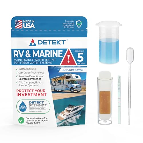 Prueba de agua microbiana ultrasensible que detecta bacterias y moho en tu RV