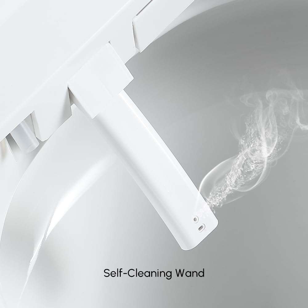Homary Toilette Japonaise avec Chasse d'Eau Automatique 5L, WC Japonais Monobloc à Poser avec Siège Chauffant et Éclairage LED, Séchage à l'Air Chaud, Blanc, Sortie Horizontale (70x40x50cm)