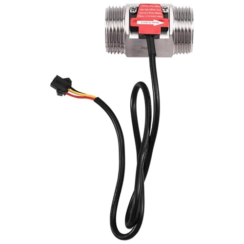 Water Flow Meter, GYTB-YF-B10-S 1Inch Hall Effect Flow Meter Water Flow Sensor Liquid Flow Meter Industrial Fluid Flow Rate Sensor for Plumbing