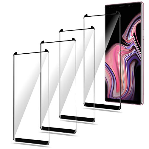 Moresky Compatible For Samsung Galaxy Note 8 Screen Protector Tempered Glass Case Friendly [3D Curved Edge] [Anti-Scratch] [High Definition] (4 Pack, Clear) #TOP5