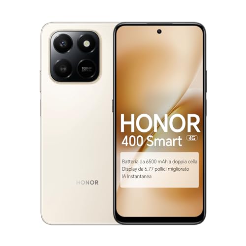 HONOR 400 Smart 4G Smartphone, Display 6,77 pollici 120Hz, 6500mAh,
