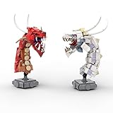 Dragon Head Building Blocks Set, Dragon Toys Model Kit Fire Dragon Building Blocks Toys, Animal Bone