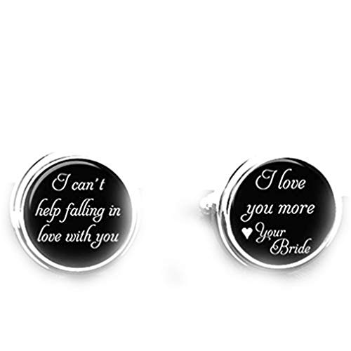 Mancuernillas hechas a mano Death Devil I Love You More miniatura 1