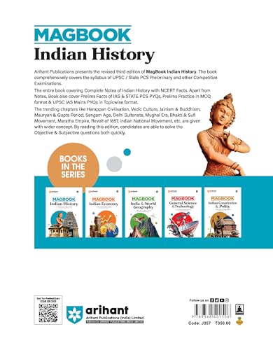 Image of Arihant Magbook Indian History | 3rd Edition | For UPSC, State PCS (Prelims & Mains) & Other Competitive Exams | For Exam 2025-26 | English Medium